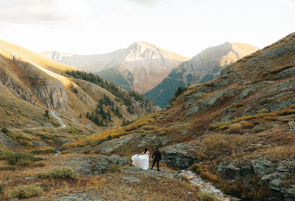 telluride colorado off-road elopement adventure wedding photographer colorado destination mountain top photo
