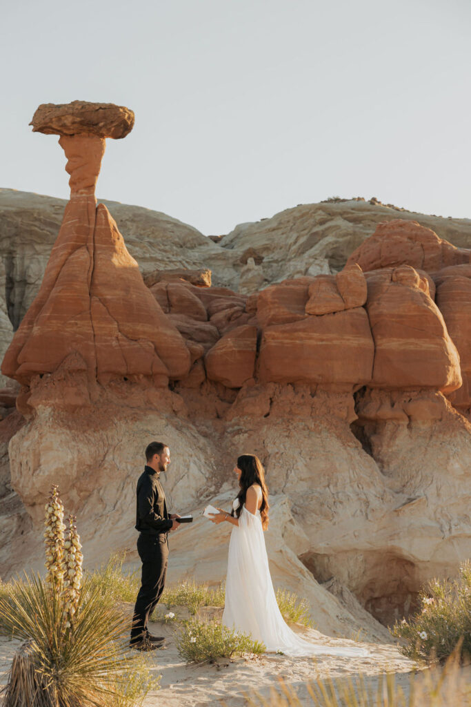 Kanab, Utah Zion National Park adventure elopement. Intimate, remote ceremony and wedding experience in the utah desert