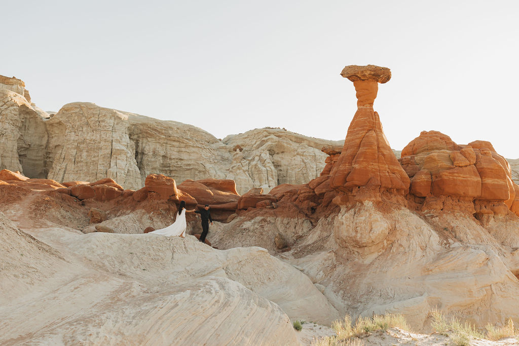 Kanab, Utah Zion National Park adventure elopement. Intimate, remote ceremony and wedding experience in the utah desert
