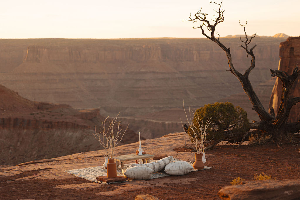 Golden Hour Elopement in the Desert of Canyonlands National Park with Jessie Lyn Photography, a local Utah artist. Boho, free, & full of love